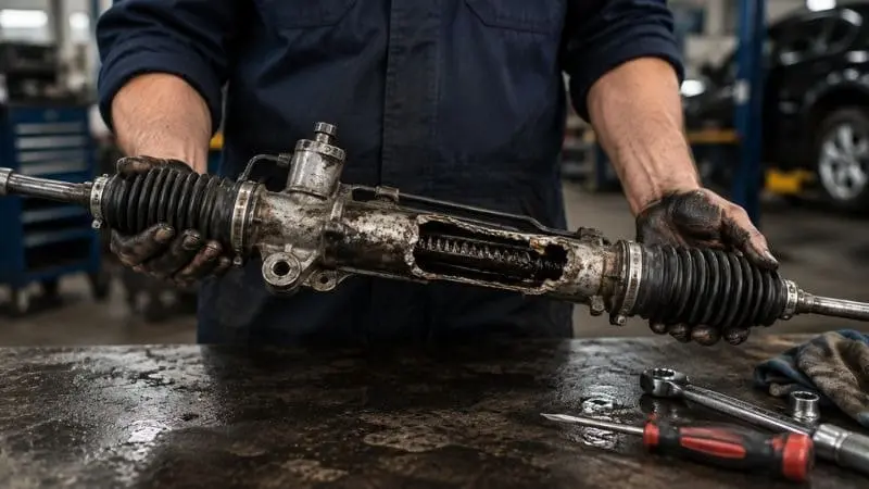 Damaged Steering Rack